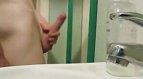 Huge cock and hot cumshot