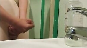 Huge cock and hot cumshot