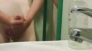 Huge cock and hot cumshot