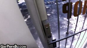 Skinny amateur gaypawn POV fucked in office after BJ