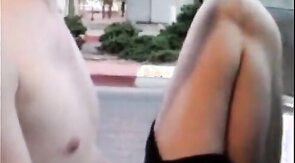 Exhibition Young Guy jacks in traffic