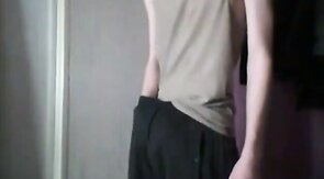 skinny twink masterbates with sex toy