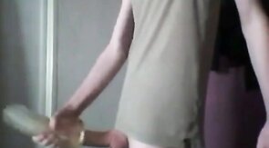 skinny twink masterbates with sex toy