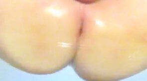 rubbing my big fat ass on a glass table