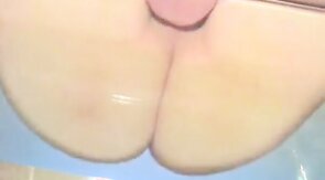 rubbing my big fat ass on a glass table