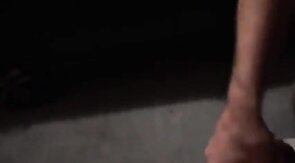 Ass-mouth on garage with blonde guy