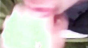 Chav outdoor blowjob