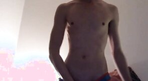 Danish Boy - Blond skinny twink cumming after edging
