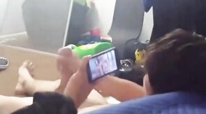 Best friend lets me recored him jo, as seen in video