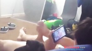 Best friend lets me recored him jo, as seen in video