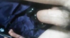 Uncut cock cums with trinity vibes cock head vibrator