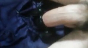 Uncut cock cums with trinity vibes cock head vibrator