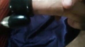 Uncut cock cums with trinity vibes cock head vibrator