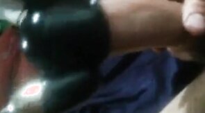 Uncut cock cums with trinity vibes cock head vibrator