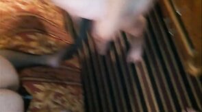 Sissy Pegged and Serves Cock