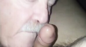 Daddy bear sucking mexican cock