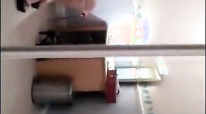 Playing in my new PVC dress