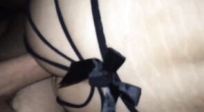 Sissy cums while being fucked