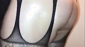 Plugged up, new outfit, sucking random cock like a true slut