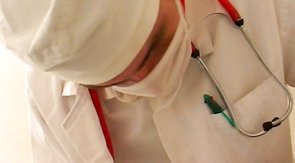 Sweet doctor is exploring his patient's anal hole