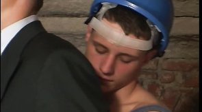 Sexy buddies are sucking hard dicks in the dungeon