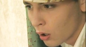 Three elegant young males are having a hot threesome