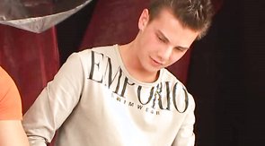 Spicy boys are nailing their shared boyfriend with huge toys