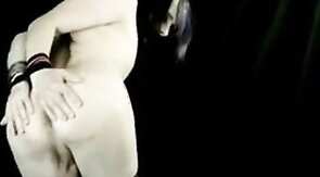 emo femboy crossdresser naked bound and cumming