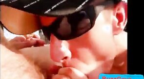 White Thug Sucks Rich Man on Cruise ship