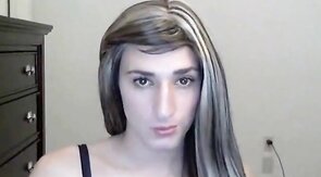 Cute crossdresser tease