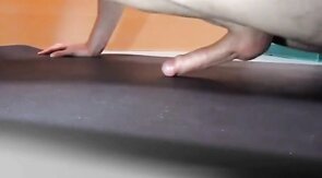 Pushups humping and cumming handsfree