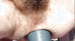 Large big boy dildo destroying Twink ass