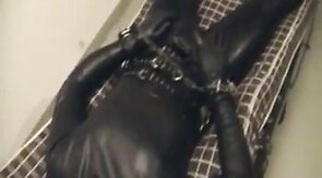 Rubberboy in Bondage for the night