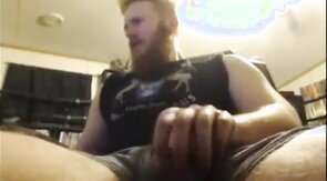 Big Dick Ginger Shoots Out A Massive Load