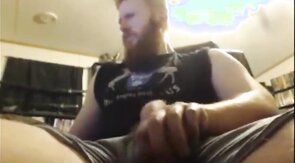 Big Dick Ginger Shoots Out A Massive Load