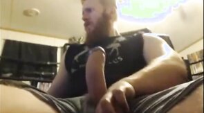 Big Dick Ginger Shoots Out A Massive Load