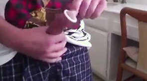 No Mess Wank with Condom