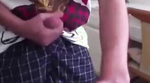 No Mess Wank with Condom