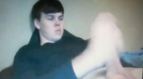 chubby young guy with huge  cock on cam