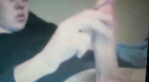 chubby young guy with huge  cock on cam