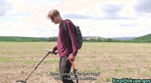 Horny perverted Euro fucked in anal hole by horny fucke