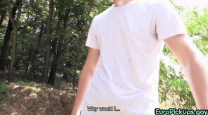 Euro stud penetrated outdoor by hot guy in tight anal h