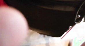 julie receives my cum all over her face and tits