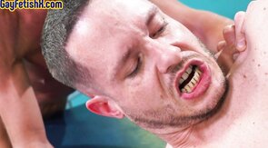 Skinny gay assfisted in extreme infirmary fisting 3some