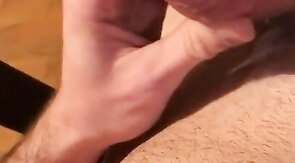 German hot eging and moaning with sperm at the end