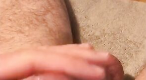 German hot eging and moaning with sperm at the end