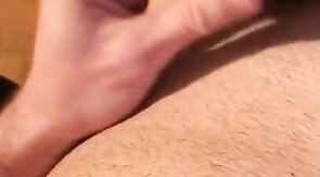 German hot eging and moaning with sperm at the end