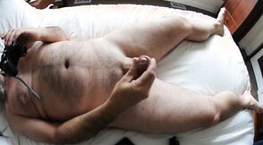 Amateur Hairy Uncut Cock Masturbating