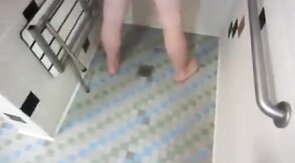 sucking off a stranger in men's shower