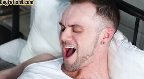 Fisted stud fists his jail roommate till big cumshot